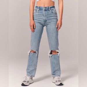 Abercrombie & Fitch the 90's straight ultra high rise denim